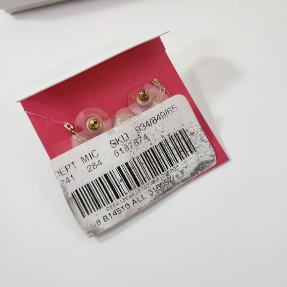 Betsey Johnson teddy bear earrings and necklace set - Picture 2 of 3